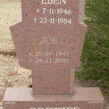 COETZEE Joe 1941-2001 :: COETZEE Eben 1946-1984