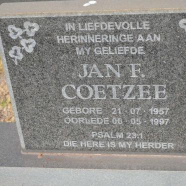 COETZEE Jan F. 1957-1997