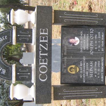 COETZEE Joseph Otto 1951-2002 &amp; Selinah 1958-2002
