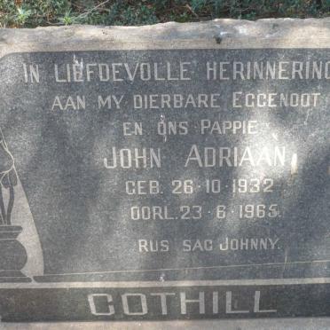 COTHILL John Adriaan 1932-1965