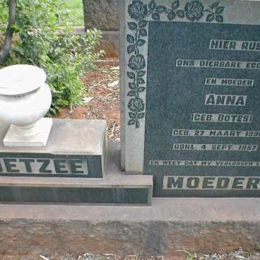 COETZEE Anna nee BOTES 1896-1957