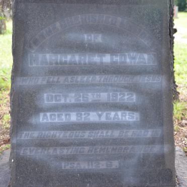 COWAN Margaret -1922