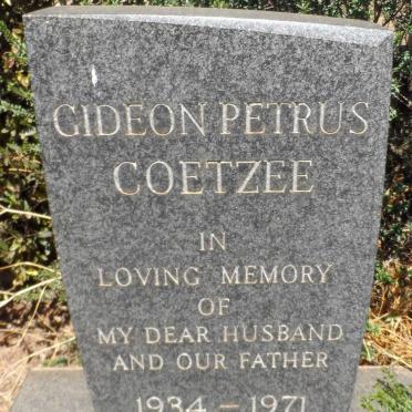 COETZEE Gideon Petrus 1934-1971