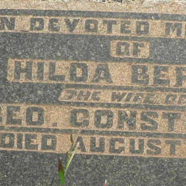 CONSTABLE Hilda Berry -1934