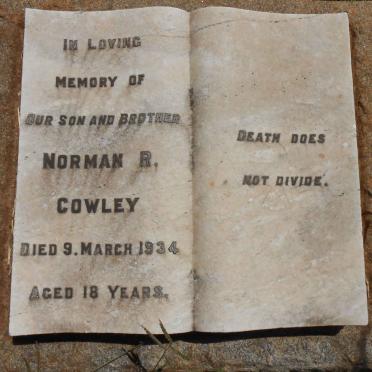 COWLEY Norman R. -1934