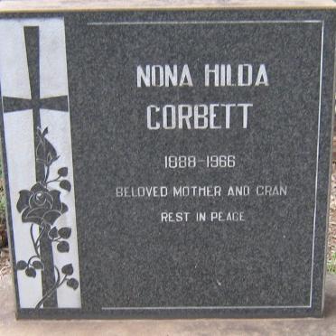 CORBETT Nona Hilda 1888-1966