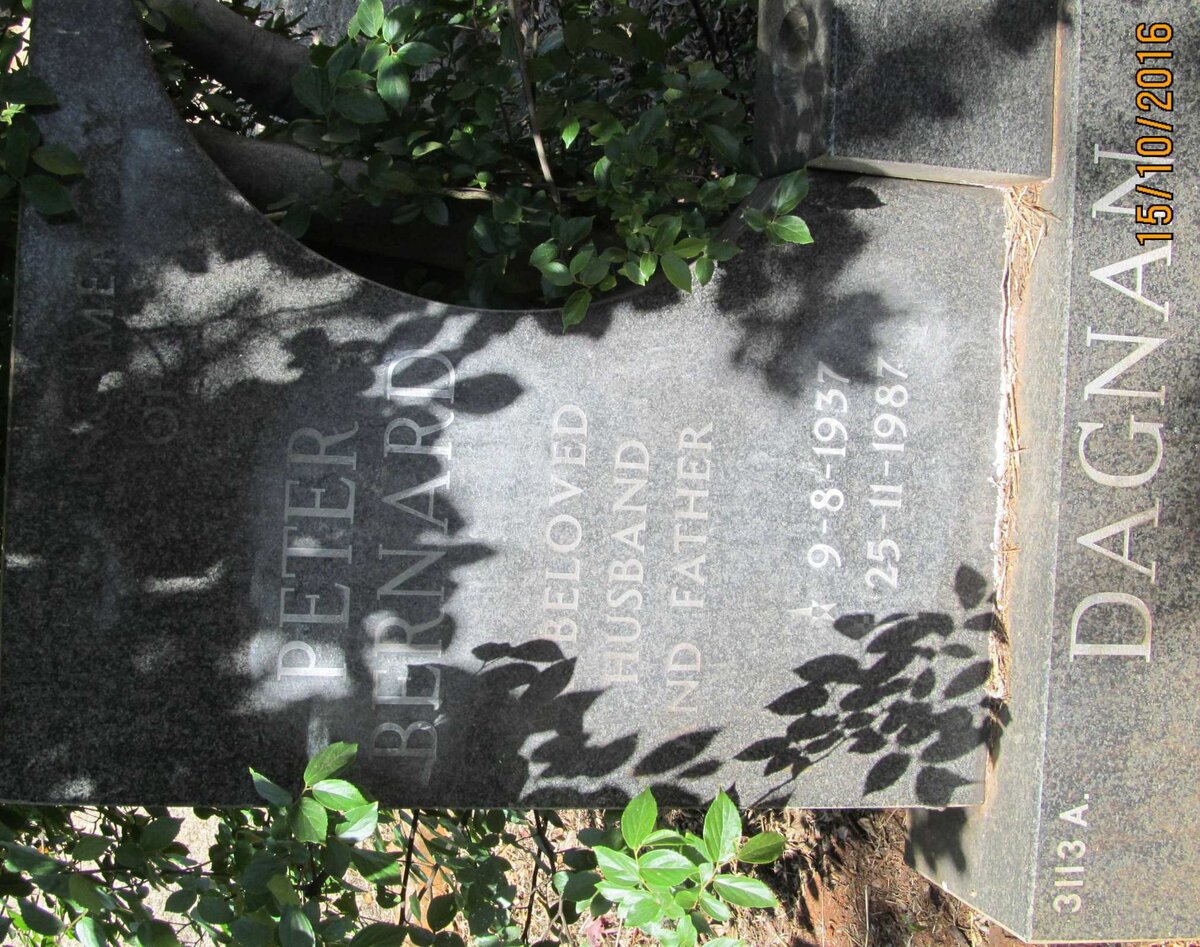 DAGNAN Peter Bernard 1937-1987