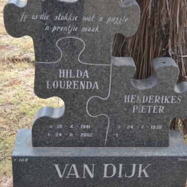 DIJK Henderikes Pieter, van 1938- &amp; Hilda Lourenda 1941-2002