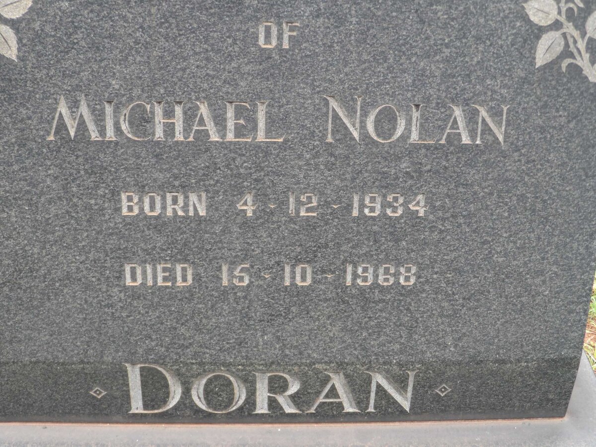 DORAN Michael Nolan 1934-1968