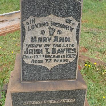 DAVIES Mary Ann -1932
