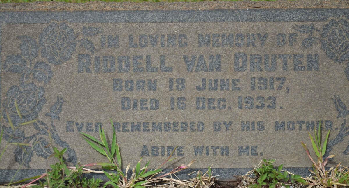 DRUTEN Riddell, van 1917-1933