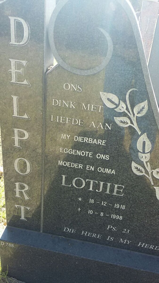 DELPORT Lotjie 1918-1998