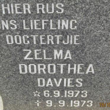 DAVIES Zelma Dorothea 1973-1973