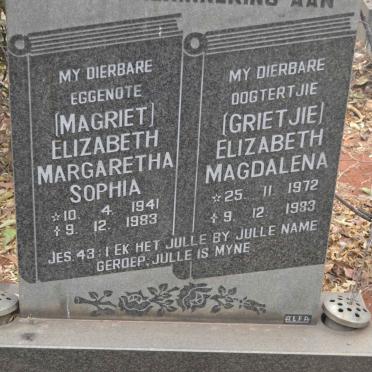 DENNER Elizabeth Margaretha Sophia 1941-1983 :: DENNER Elizabeth Magdalena 1972-1983