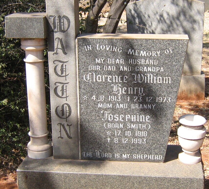 DATTON Clarence William Henry 1913-1973 &amp; Josephine SMITH 1918-1993