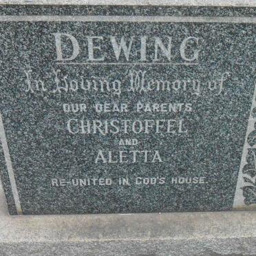 DEWING Christoffel &amp; Aletta