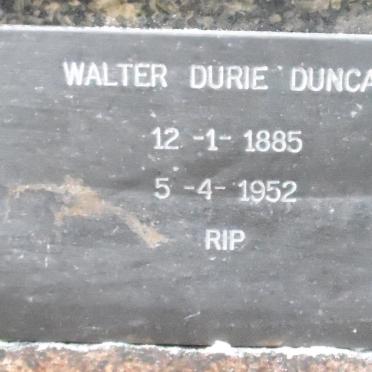 DUNCAN Walter Durie 1885-1952