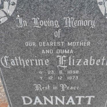 DANNATT Catherine Elizabeth 1898-1973