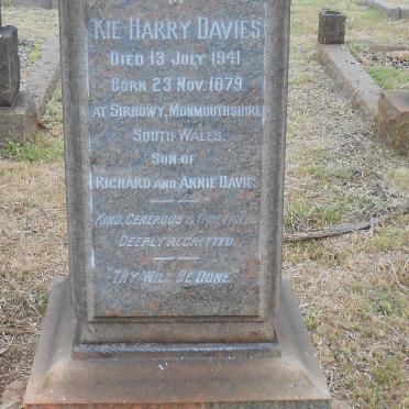 DAVIES Kie Harry 1879-1941