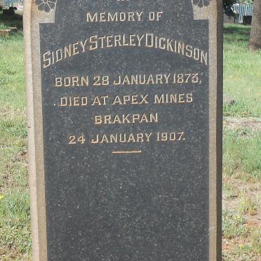 DICKINSON Sidney Sterley 1873-1907