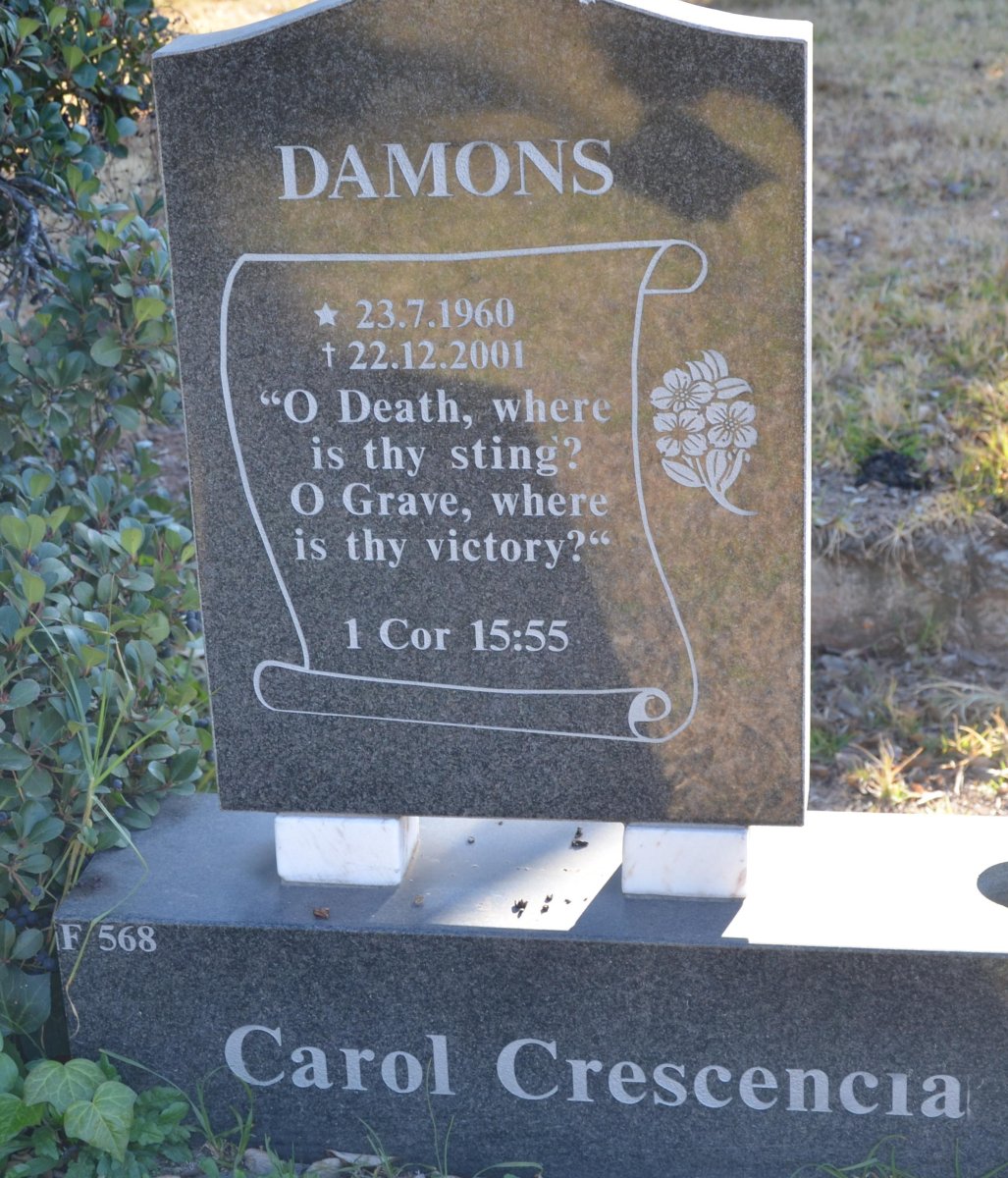 DAMONS Carol Crescencia 1960-2001