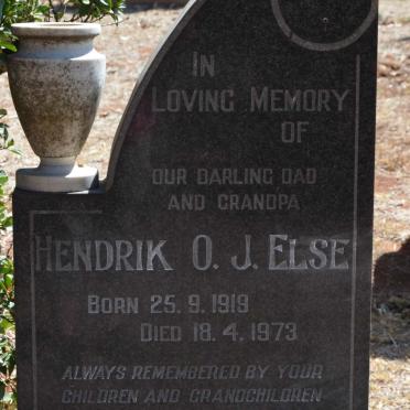 ELSE Hendrik O. J. 1919-1973