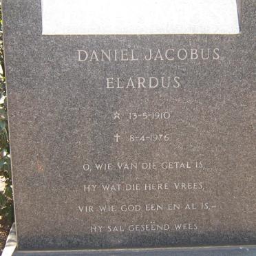 ERASMUS Daniel Jacobus Elardus 1910-1976