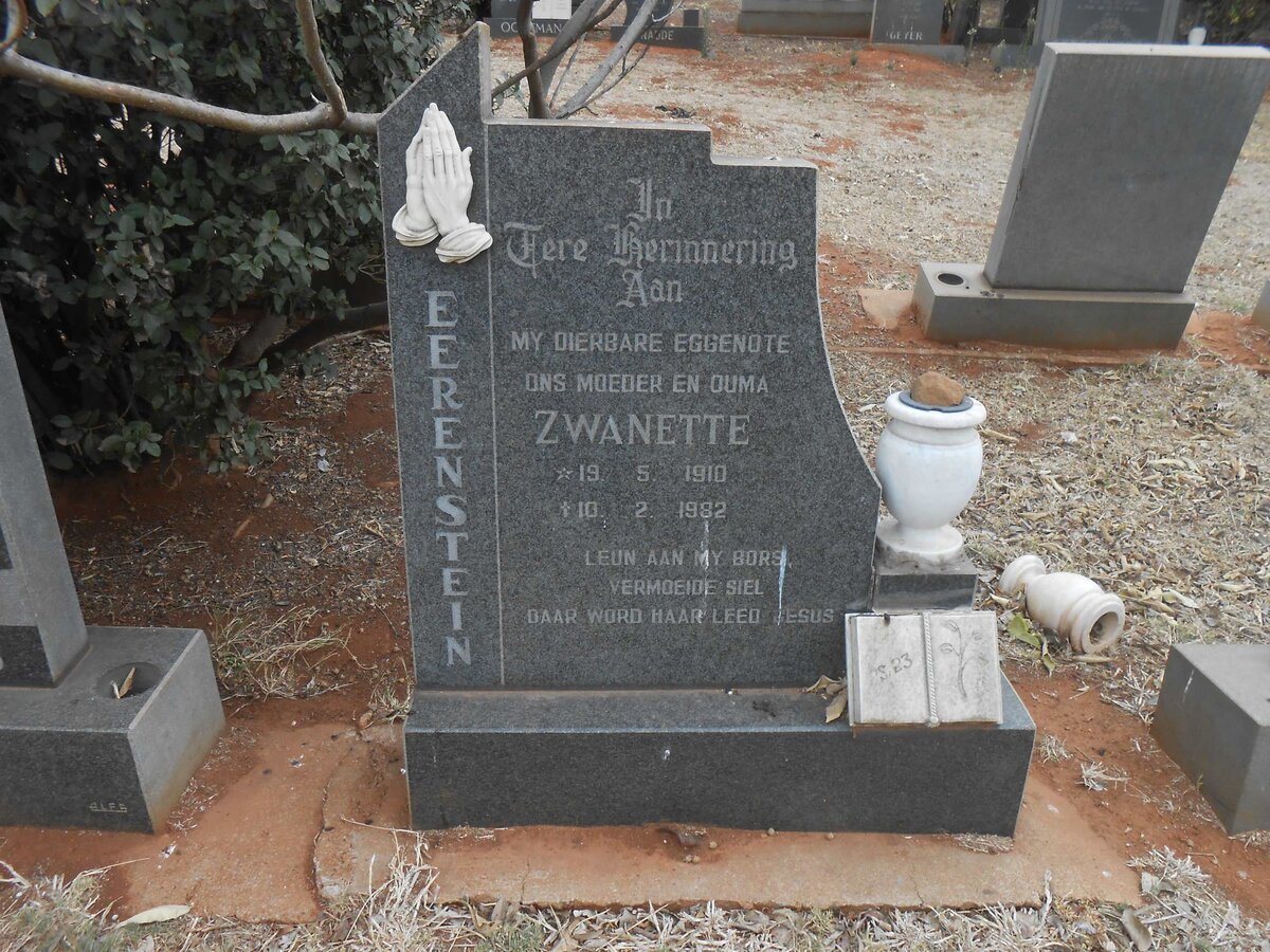 EERENSTEIN Zwanette 1910-1982