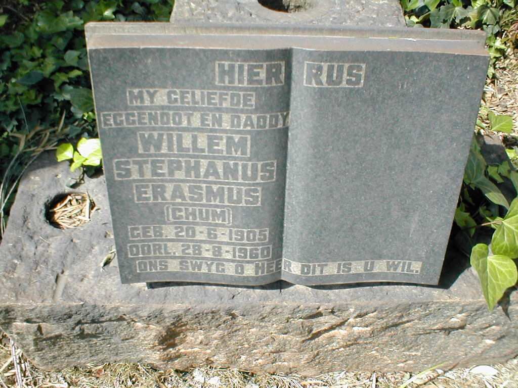 ERASMUS Willem Stephanus 1905-1960