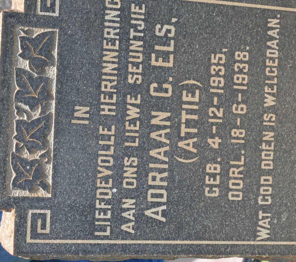 ELS Adriaan C. 1935-1938