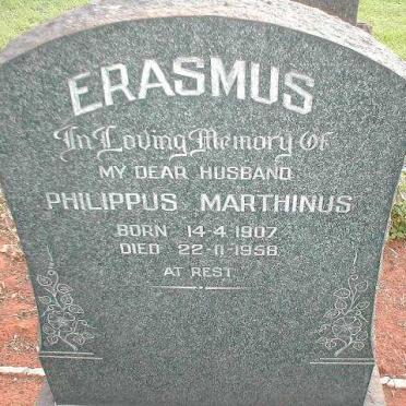 ERASMUS Philippus Marthinus 1907-1958