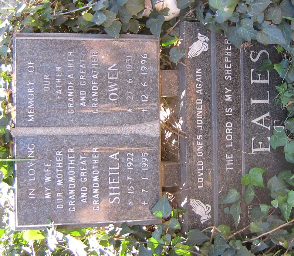 EALES Owen 1931-1996 &amp; Sheila 1922-1995