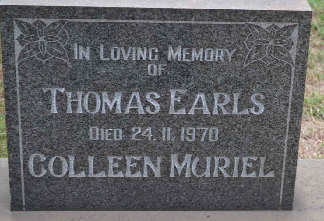 EARLS Thomas -1970 :: EARLS Coleen Muriel