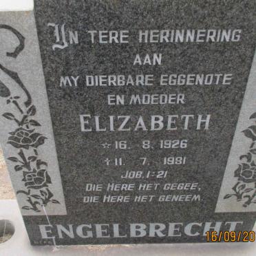 ENGELBRECHT Elizabeth 1926-1981