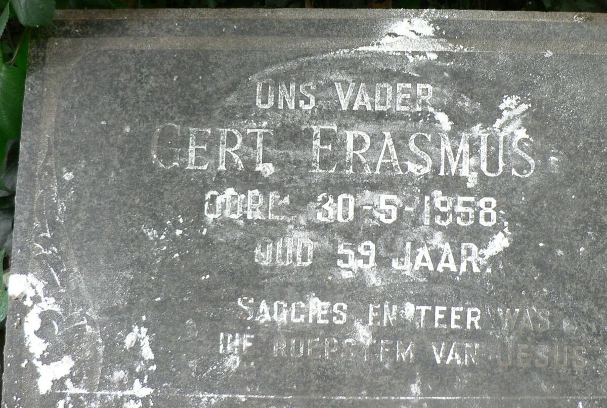 ERASMUS Gert -1958