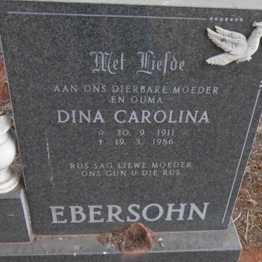 EBERSOHN Dina Carolina 1911-1986