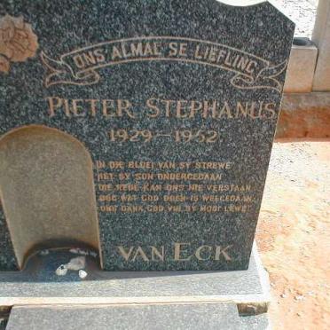 ECK Pieter Stephanus, van 1929-1952