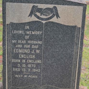 ENGLISH Edmund J.W. 1870-1942