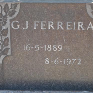 FERREIRA G. J. 1889-1972