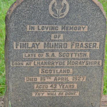 FRASER Finlay Munro -1927