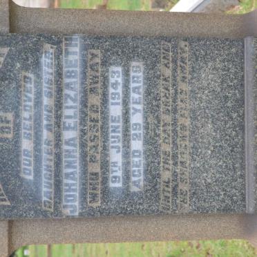 FROST Johanna Elizabeth -1943