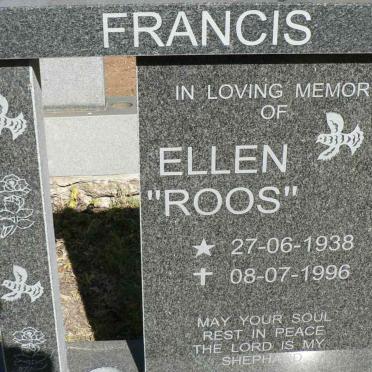 FRANCIS Ellen nee ROOS 1938-1996