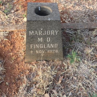 FINGLAND Marjory M.D. -1926