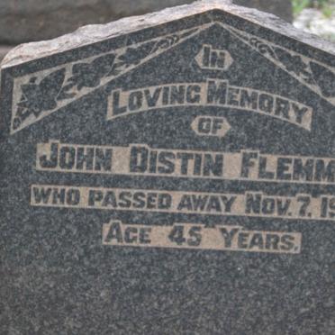 FLEMMER John Distin -1920
