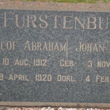 FURSTENBURG Roelof Abraham 1912-1920 :: FURSTENBURG Johan Daniel 1916-1934