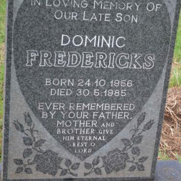 FREDERICKS Dominic 1956-1985