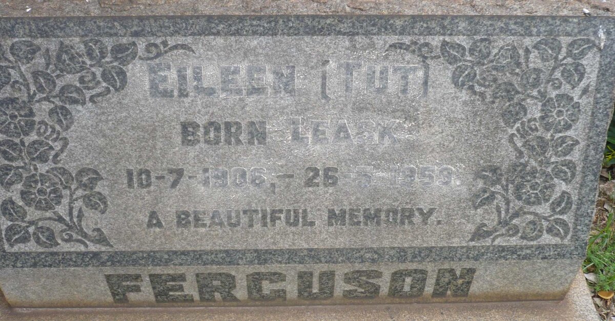 FERGUSON Eileen nee LEASK 1906-1959