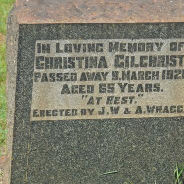 GILCHRIST Christina -1921