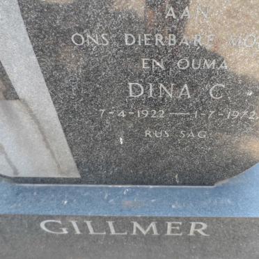 GILLMER Dina C. 1922-1972