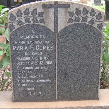 GOMES Maria F. 1881-1965